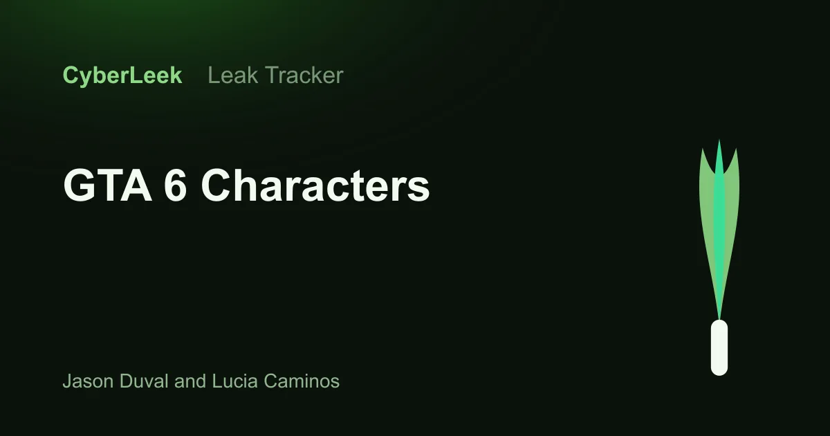 GTA 6 protagonists Jason Duval and Lucia Caminos, the first female lead in a mainline GTA